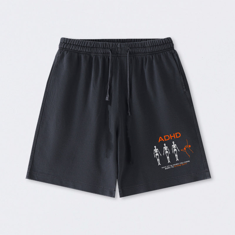 ADHD AWARENESS Washed Shorts