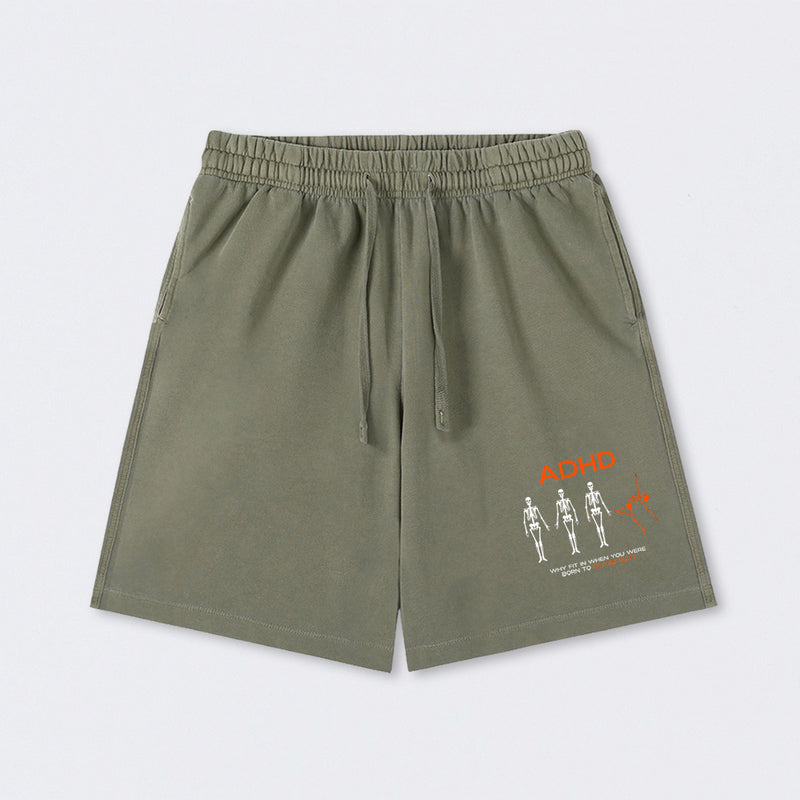 ADHD AWARENESS Washed Shorts