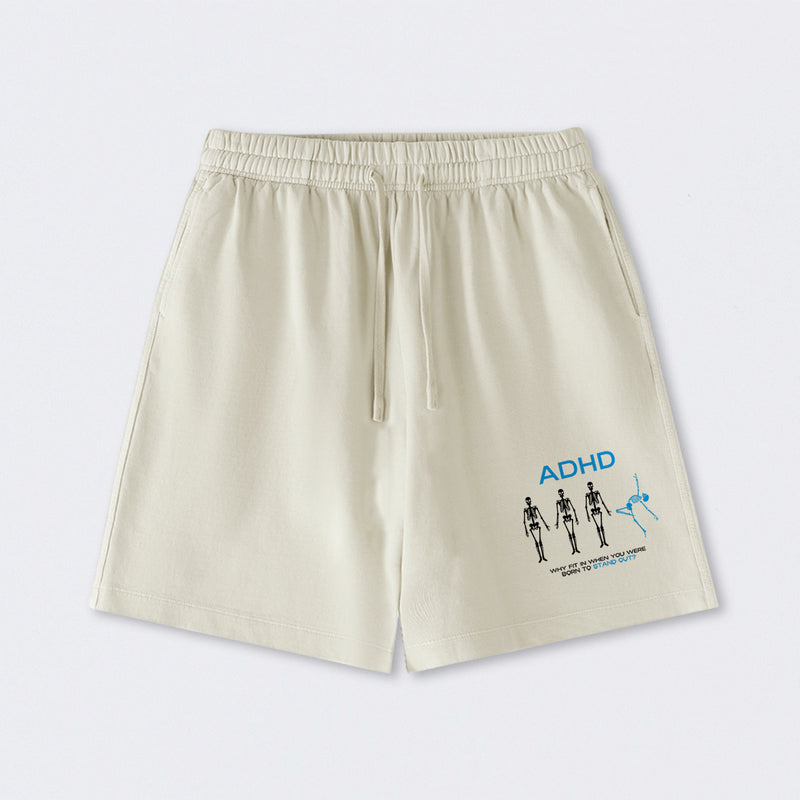 ADHD AWARENESS Washed Shorts