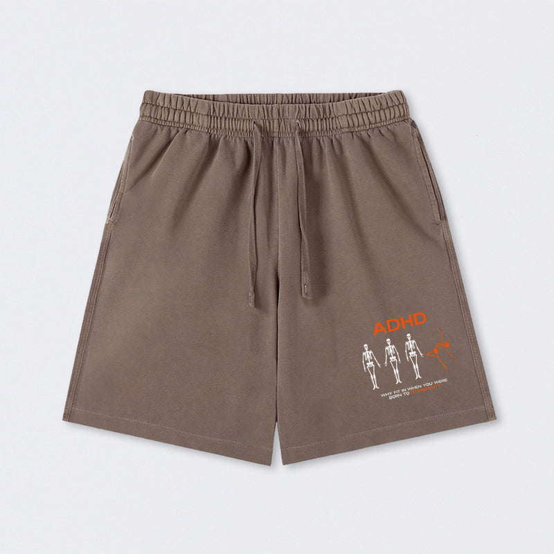 ADHD AWARENESS Washed Shorts