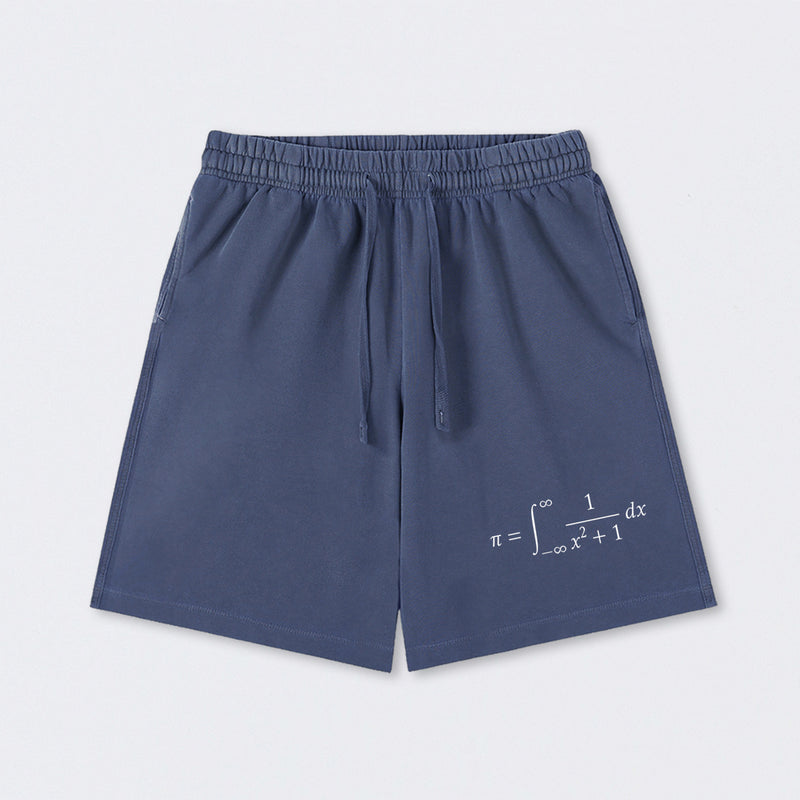 The Constant Number Pi Washed Shorts