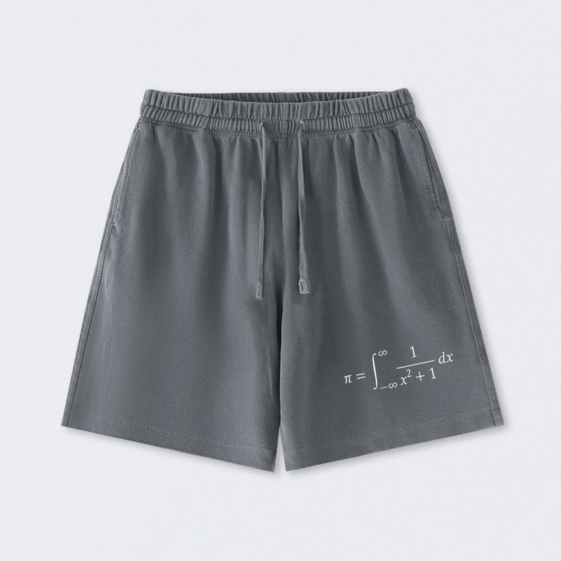 The Constant Number Pi Washed Shorts