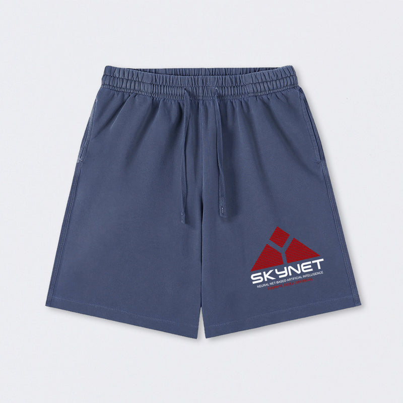 Skynet Neural Net Based Artificial Intelligence Washed Shorts
