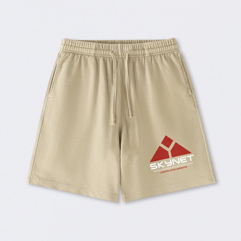 Skynet Neural Net Based Artificial Intelligence Washed Shorts