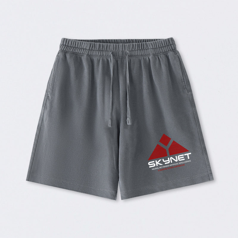 Skynet Neural Net Based Artificial Intelligence Washed Shorts