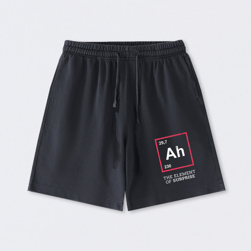 Ah! The Element Of Surprise Washed Shorts