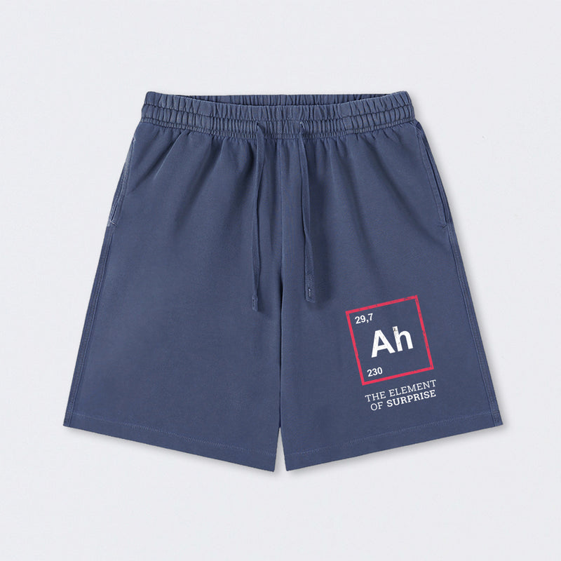 Ah! The Element Of Surprise Washed Shorts