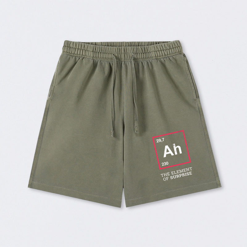Ah! The Element Of Surprise Washed Shorts