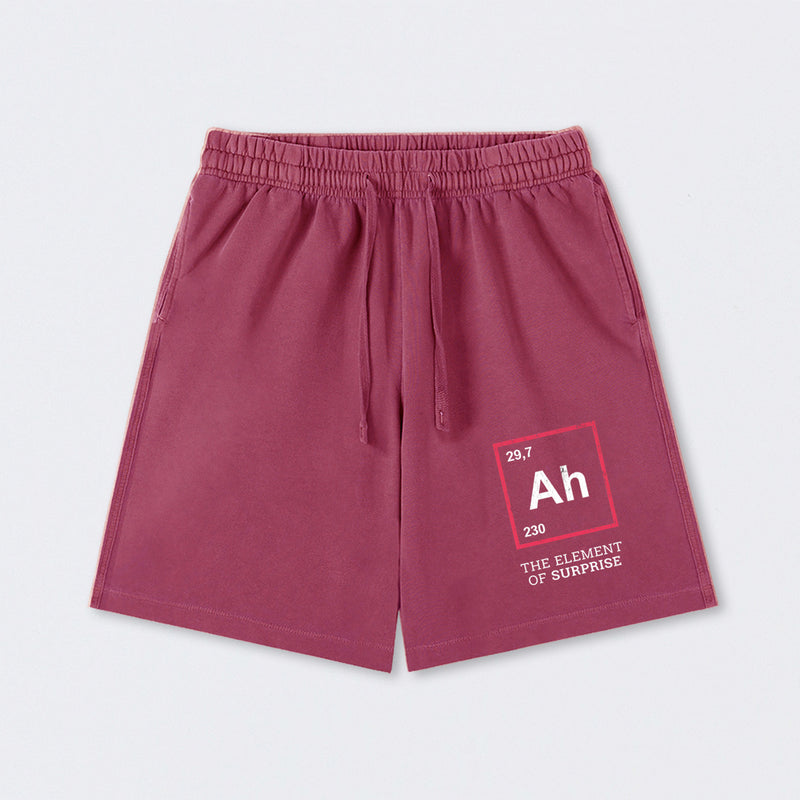 Ah! The Element Of Surprise Washed Shorts