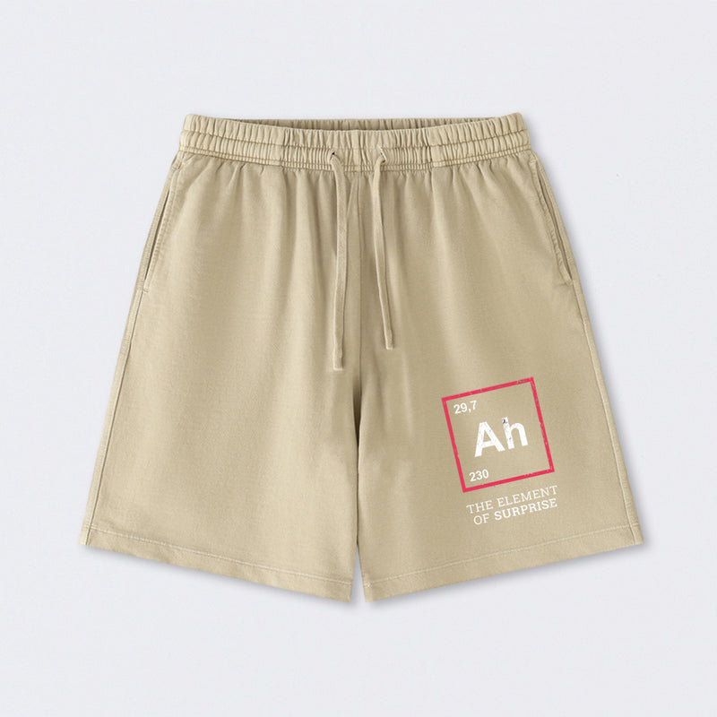 Ah! The Element Of Surprise Washed Shorts