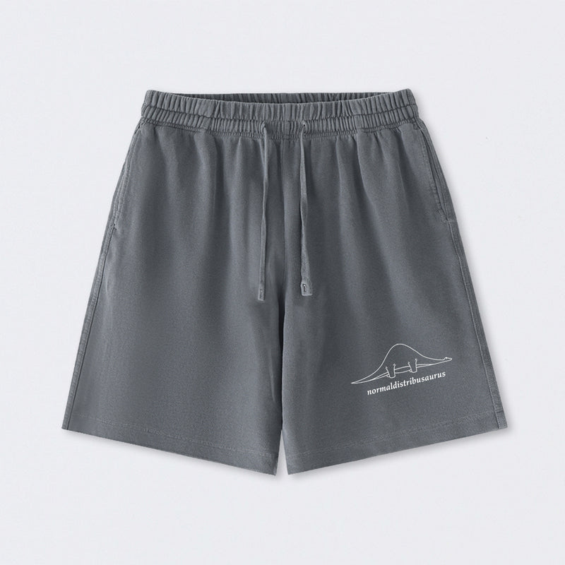 Normal Distribution Dinosaur Washed Shorts