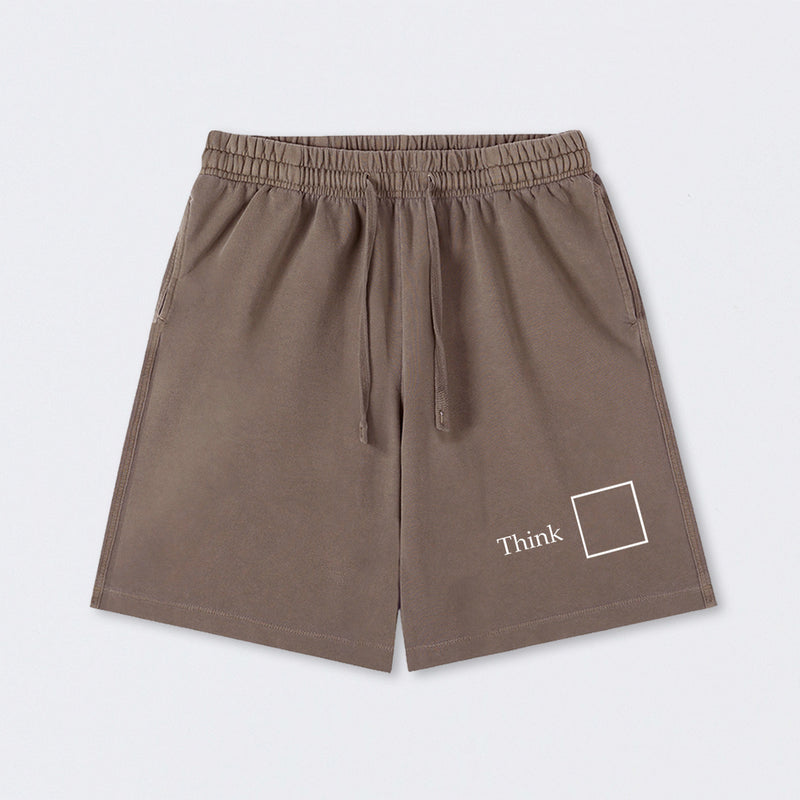 Think Outside the Box Washed Shorts