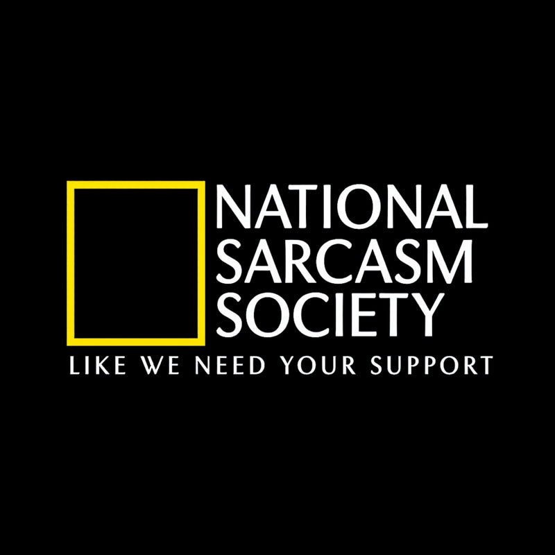 National Sarcasm Society Long Sleeve T-Shirt