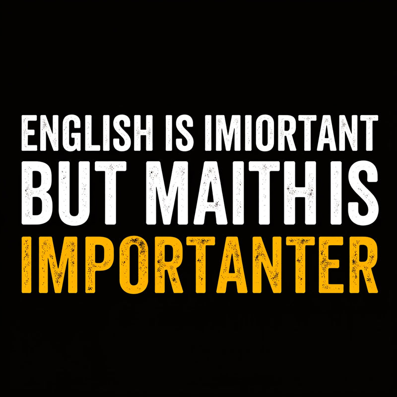 English is important but Math is importanter Long Sleeve T-Shirt