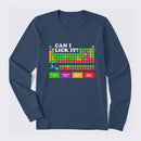 Can I Lick It Periodic Table Long Sleeve T-Shirt