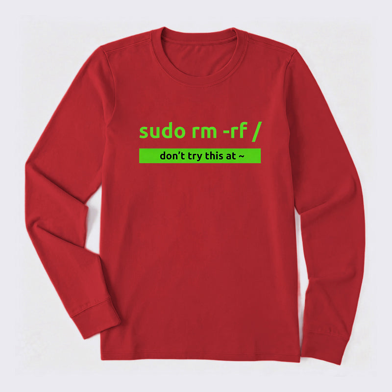Sudo Linux Programming Command Long Sleeve T-Shirt