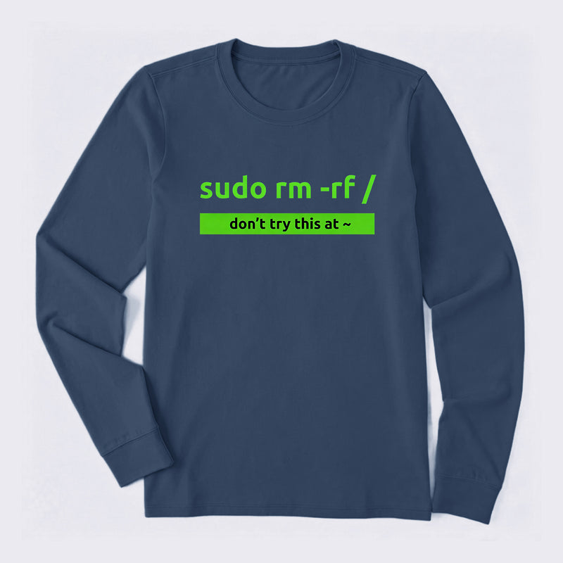 Sudo Linux Programming Command Long Sleeve T-Shirt