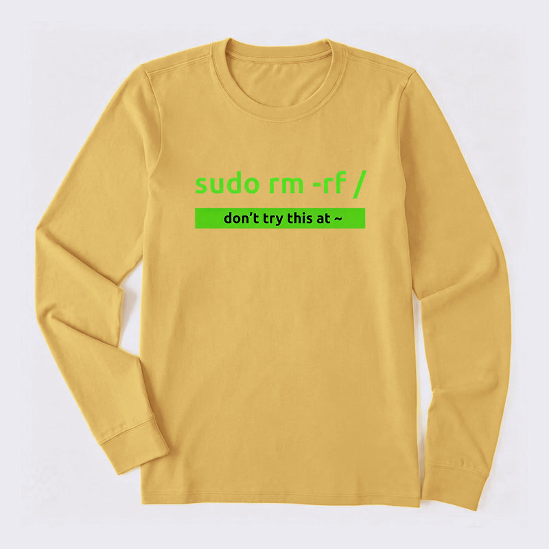 Sudo Linux Programming Command Long Sleeve T-Shirt