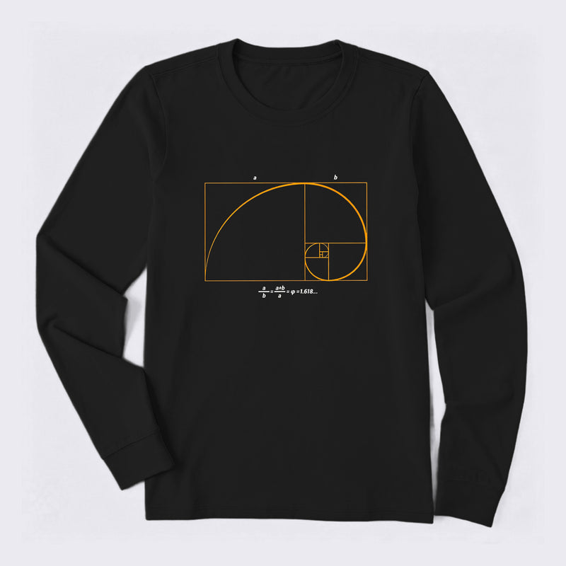 Fibonacci Math Art Science Engineer Long Sleeve T-Shirt