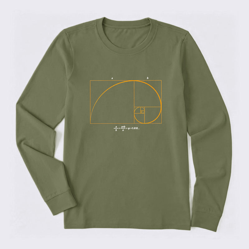 Fibonacci Math Art Science Engineer Long Sleeve T-Shirt