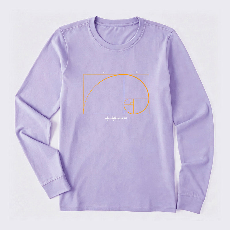 Fibonacci Math Art Science Engineer Long Sleeve T-Shirt