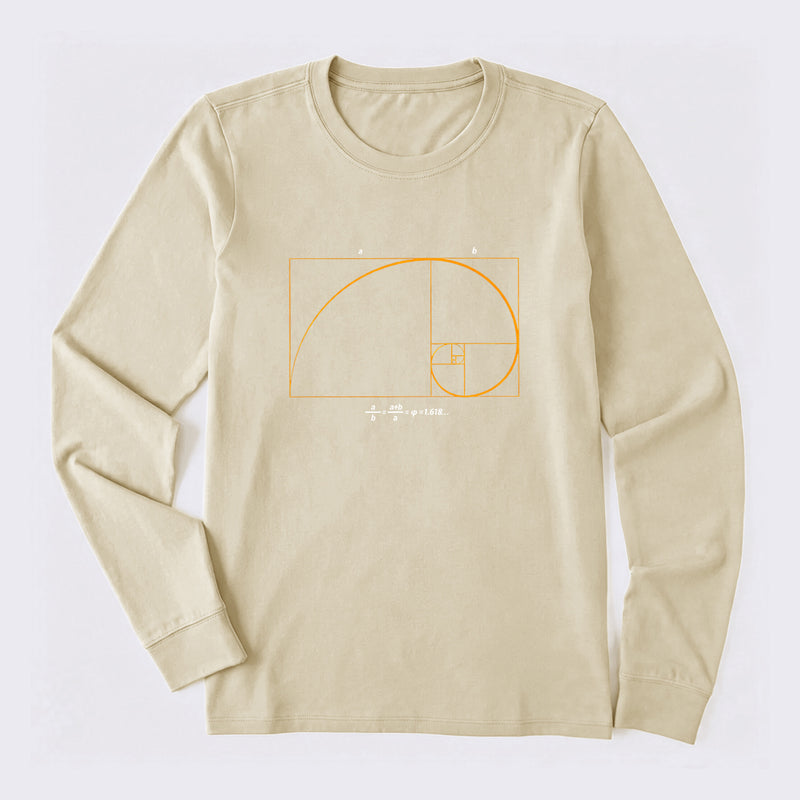 Fibonacci Math Art Science Engineer Long Sleeve T-Shirt
