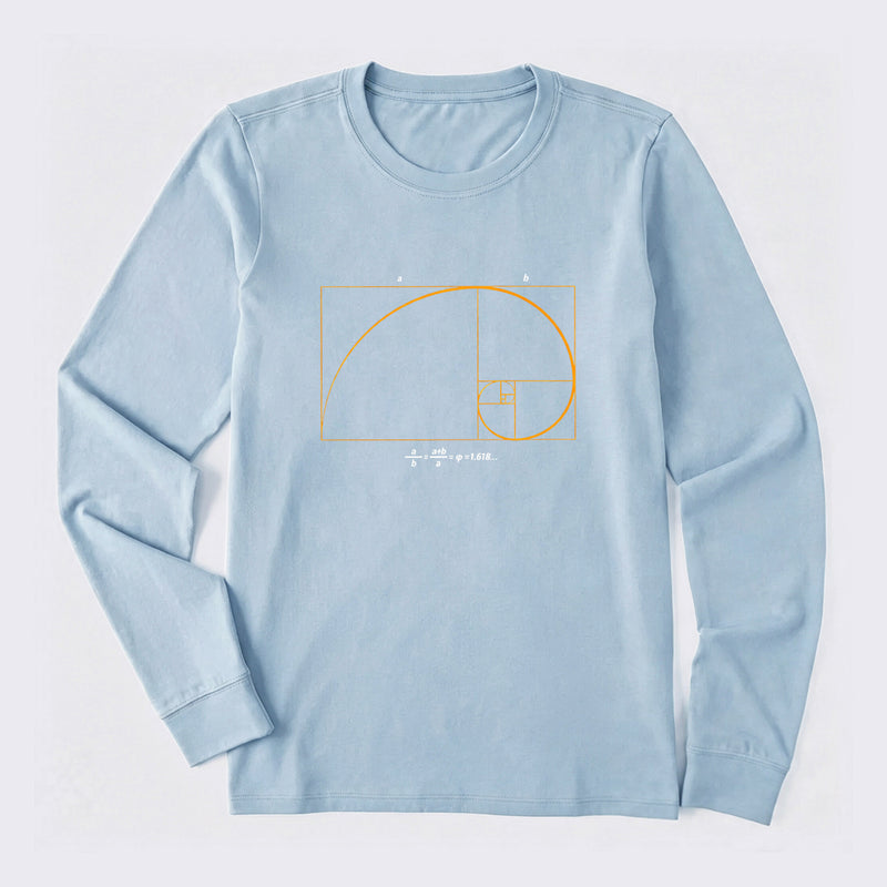 Fibonacci Math Art Science Engineer Long Sleeve T-Shirt
