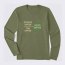 Equations Of Motion Science Velociraptor Long Sleeve T-Shirt