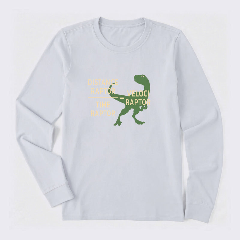 Equations Of Motion Science Velociraptor Long Sleeve T-Shirt