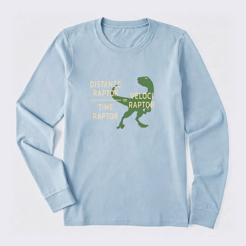 Equations Of Motion Science Velociraptor Long Sleeve T-Shirt