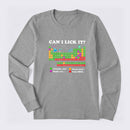 Can I Lick It Periodic Humour Science Long Sleeve T-Shirt