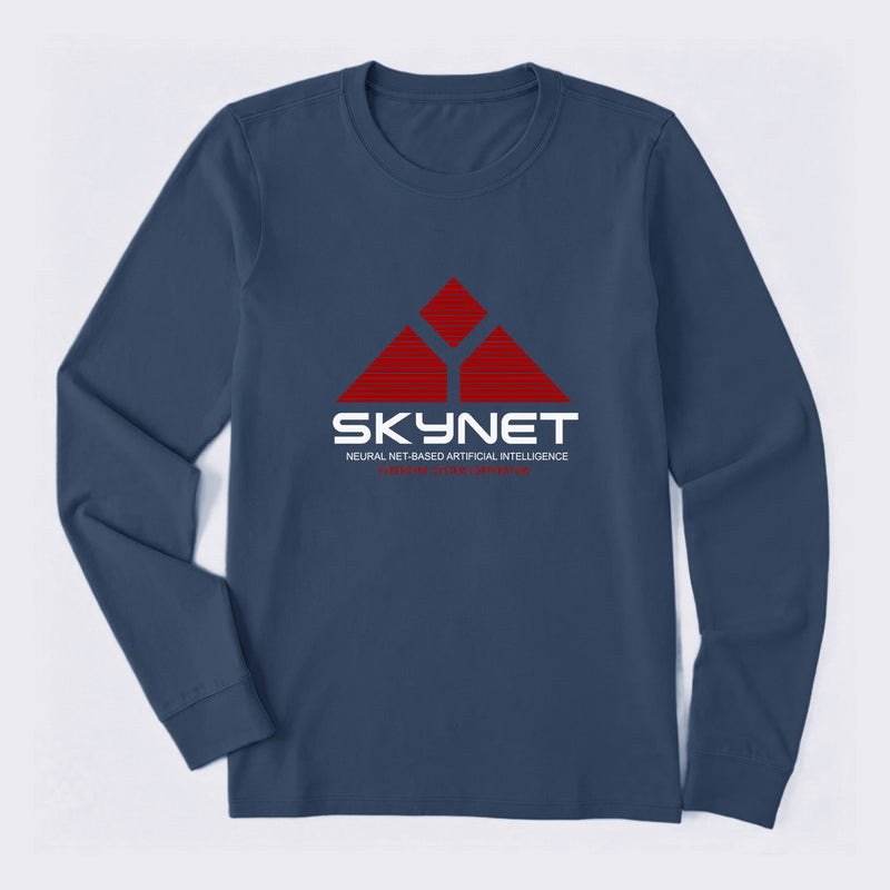 Skynet Neural Net Based Artificial Intelligence Long Sleeve T-Shirt