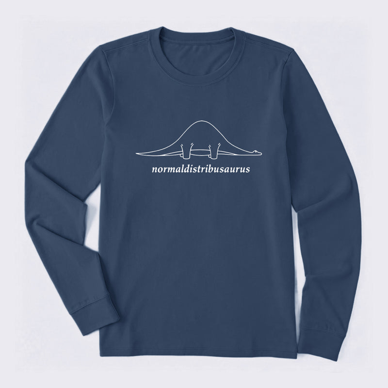 Normal Distribution Dinosaur Long Sleeve T-Shirt