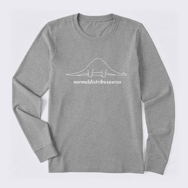 Normal Distribution Dinosaur Long Sleeve T-Shirt