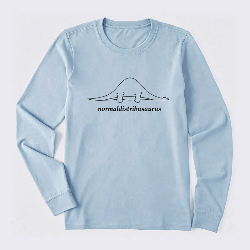 Normal Distribution Dinosaur Long Sleeve T-Shirt