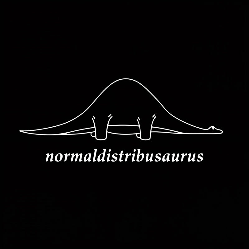 Normal Distribution Dinosaur Long Sleeve T-Shirt