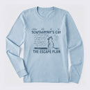Schrodinger's Cat Escape Plan Interesting Physics Science Long Sleeve T-Shirt