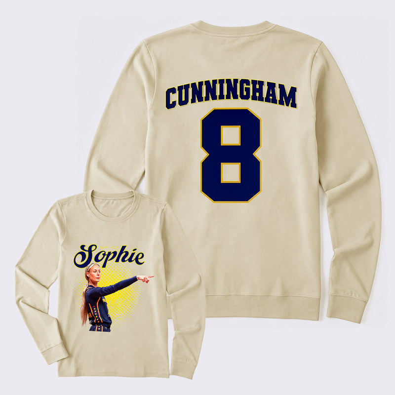 Sophie Cunningham Basketball Fan Gift Vintage Graphic Long Sleeve T-Shirt