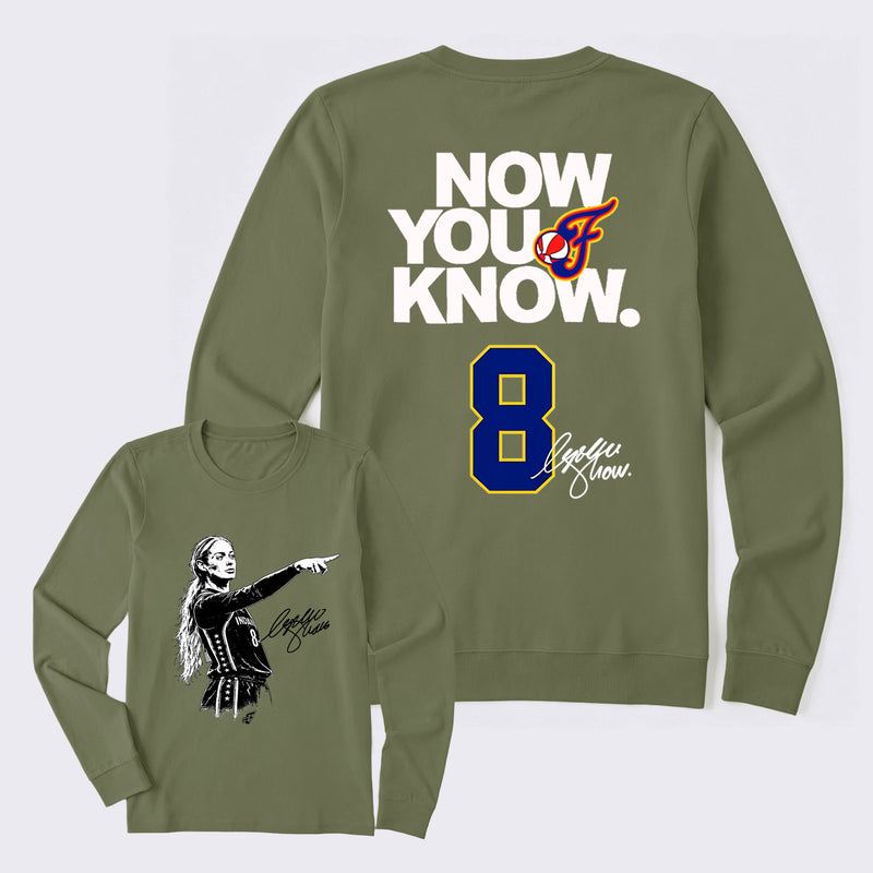 Sophie Cunningham Now You Know Double-Sided Basketball Graphic Long Sleeve T-Shirt