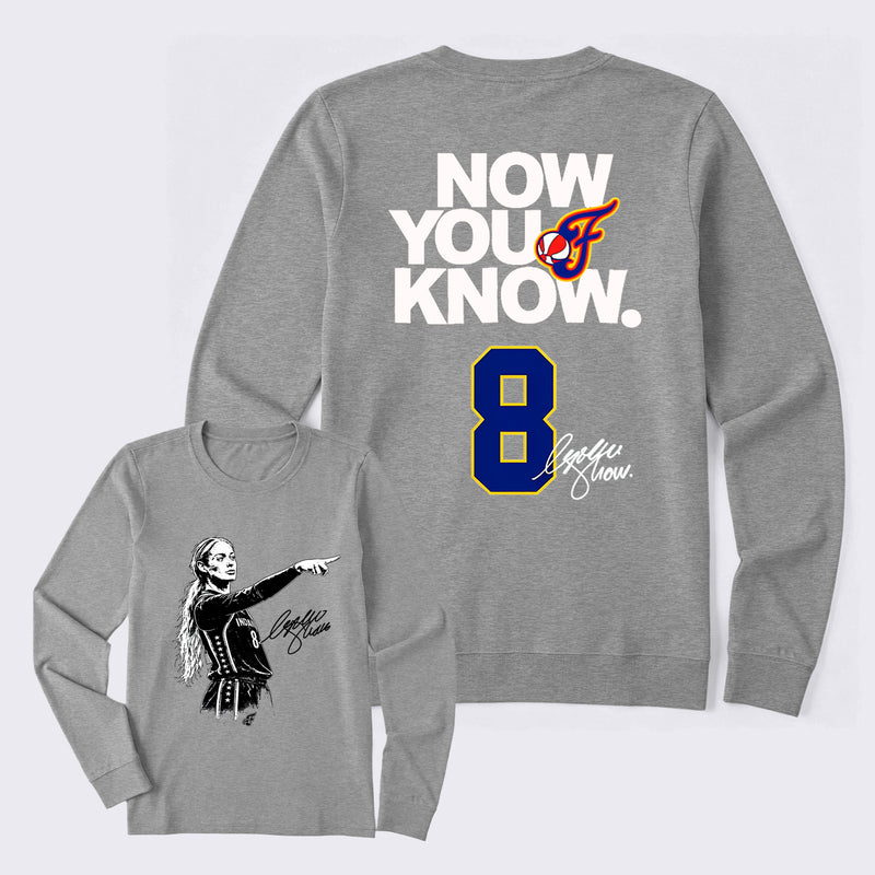Sophie Cunningham Now You Know Double-Sided Basketball Graphic Long Sleeve T-Shirt