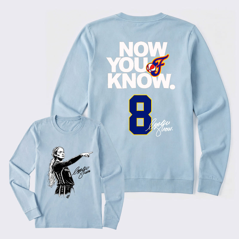 Sophie Cunningham Now You Know Double-Sided Basketball Graphic Long Sleeve T-Shirt