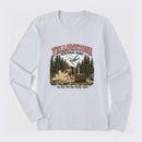 Do Not Pet The Fluffy Cows Yellowstone National Park Long Sleeve T-Shirt