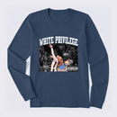 White Privilege Graphic Funny Basketball Meme Long Sleeve T-Shirt