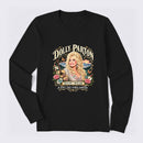 Country Music Tribute Dolly Parton Style Memorial Long Sleeve T-Shirt