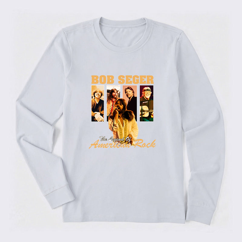 The Legend of American Rock Graphic Long Sleeve T-Shirt