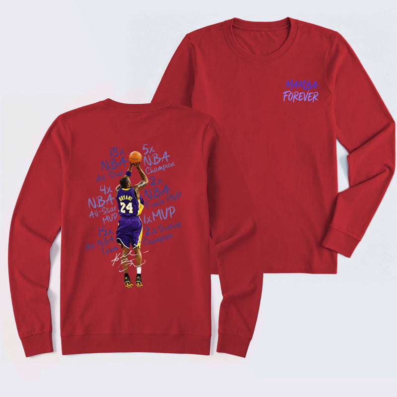 Kobe Bryant Mamba Forever Basketball Long Sleeve T-Shirt