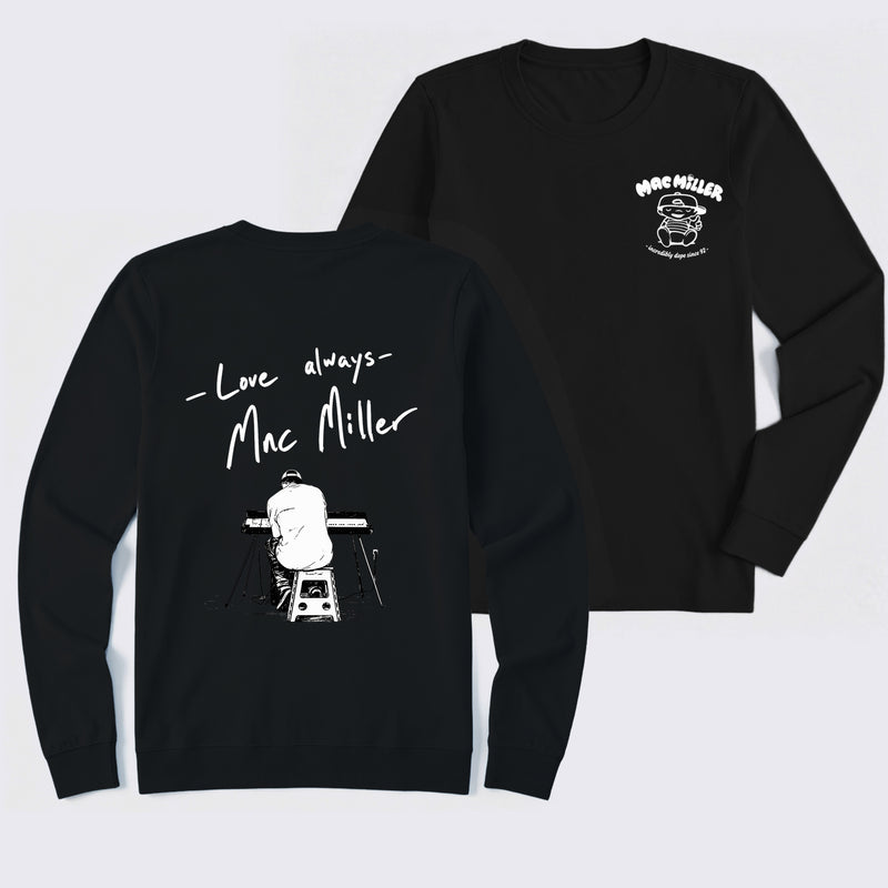 Mac Miller Love Always Vintage Hip Hop Graphic Long Sleeve T-Shirt