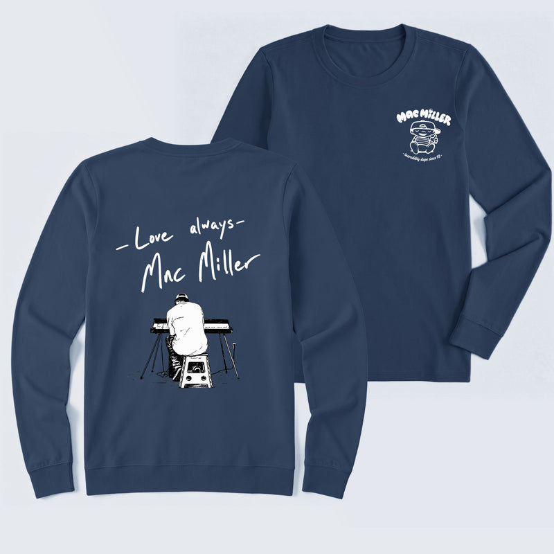 Mac Miller Love Always Vintage Hip Hop Graphic Long Sleeve T-Shirt