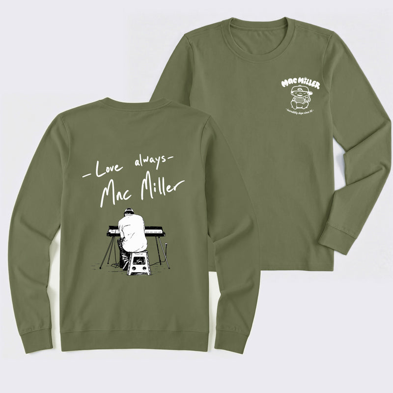 Mac Miller Love Always Vintage Hip Hop Graphic Long Sleeve T-Shirt