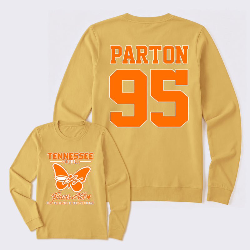 Dolly Parton Tennessee 95 Country Music Football Long Sleeve T-Shirt